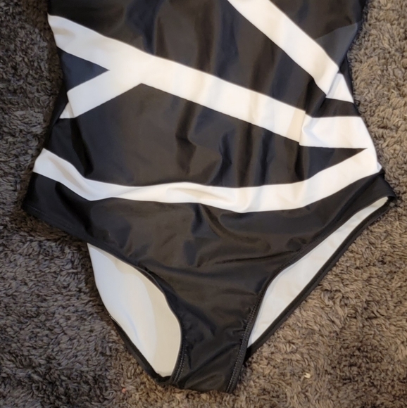 New - Black / White Bathing Suit - Picture 3 of 5